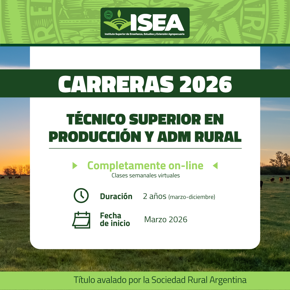 Técnico Superior en Producción y Administración Rural