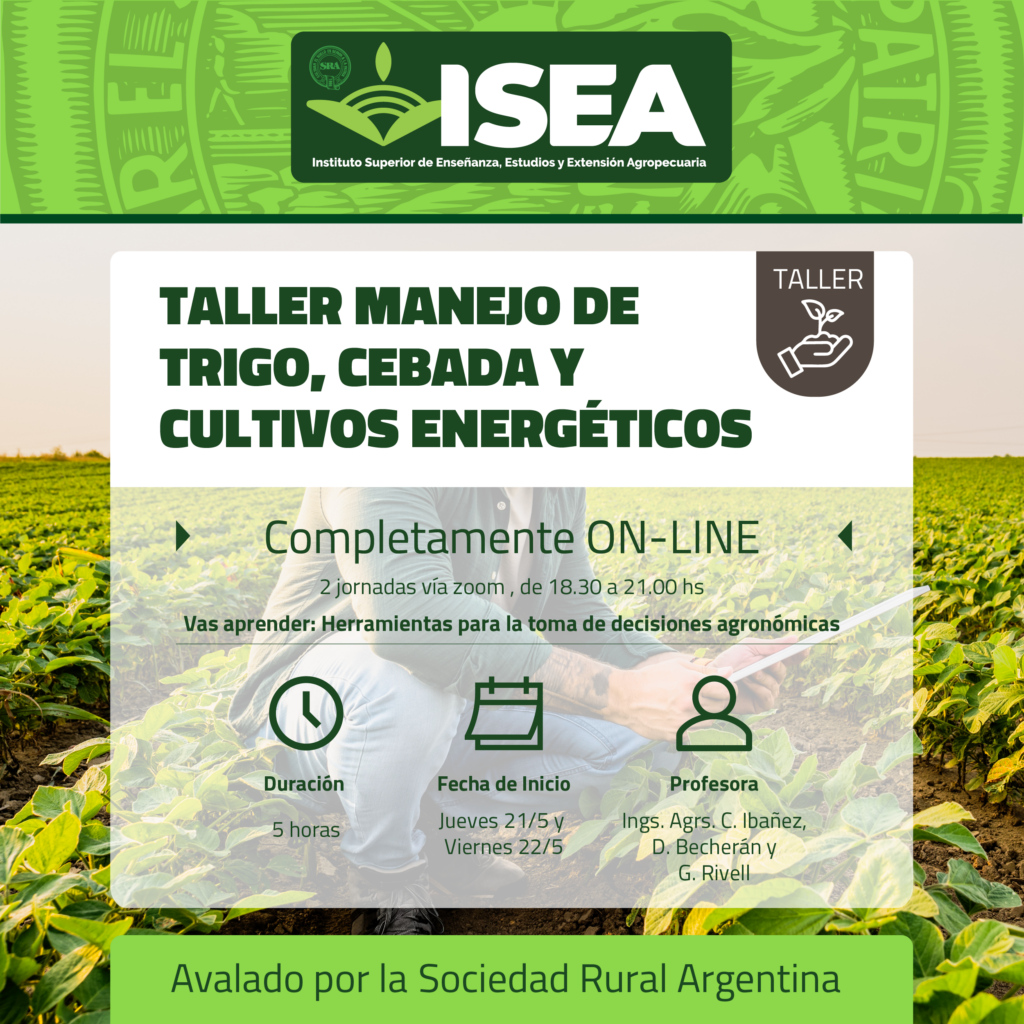 Taller Intensivo en Cultivos de Invierno y Bioenergéticos